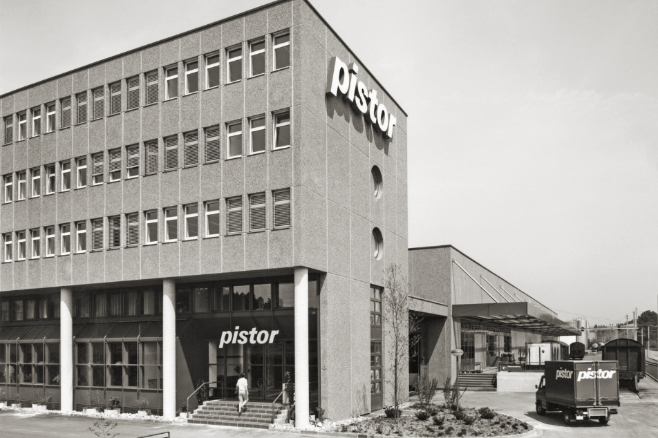 Gebäude des Pistor Hauptsitzes in Rothenburg 1983